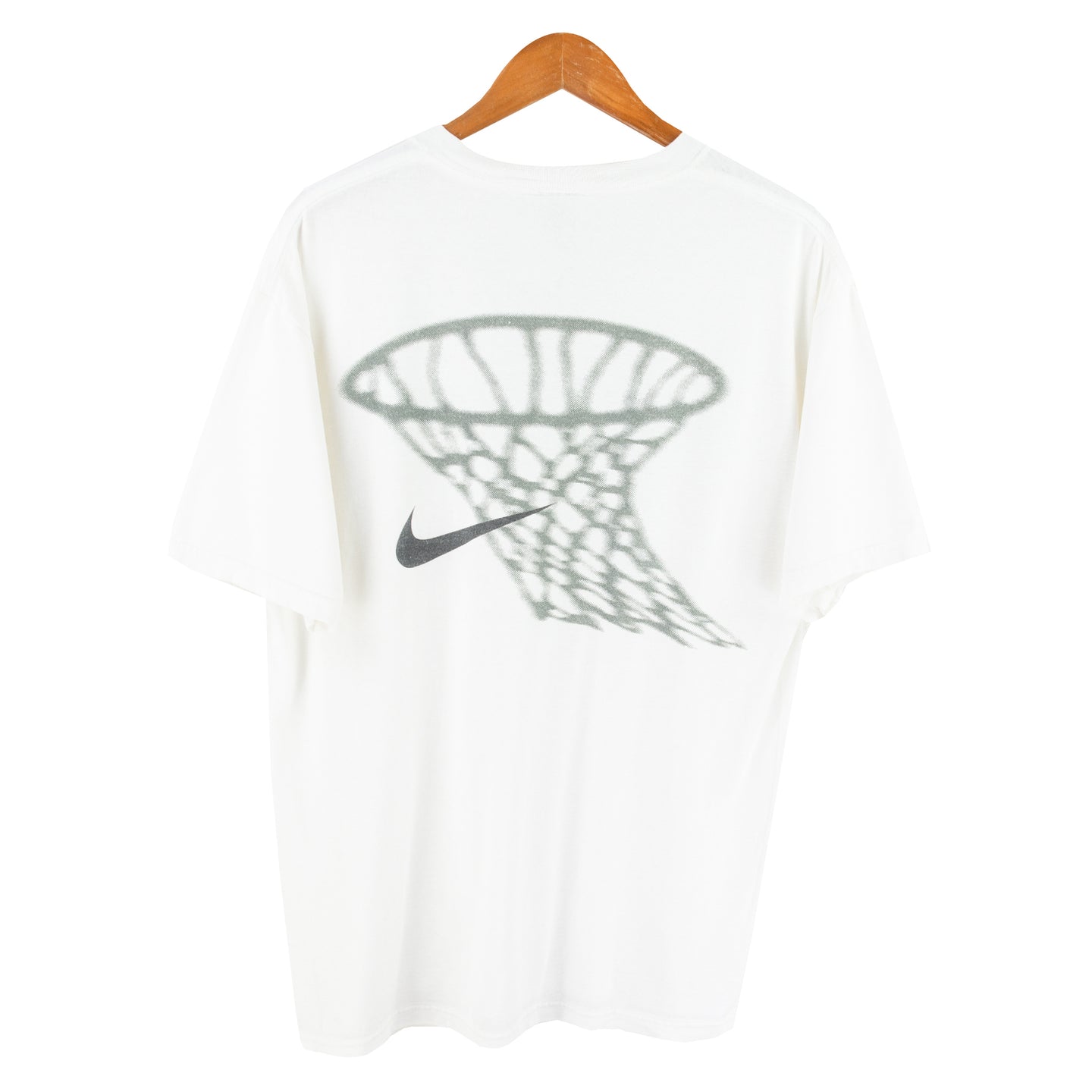 VINTAGE NIKE SWOOSH BASKETBALL T SHIRT - L