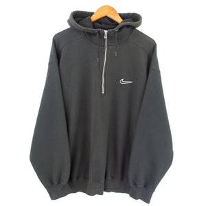 VINTAGE NIKE SWOOSH 1/4 ZIP HOODIE - L