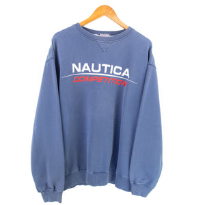 VINTAGE NAUTICA COMP EMBROIDERED CREWENCK - XL