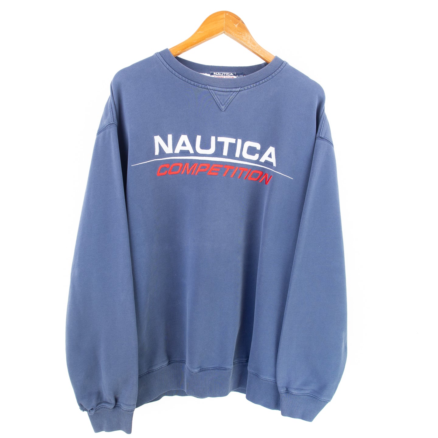 VINTAGE NAUTICA COMP EMBROIDERED CREWENCK - XL