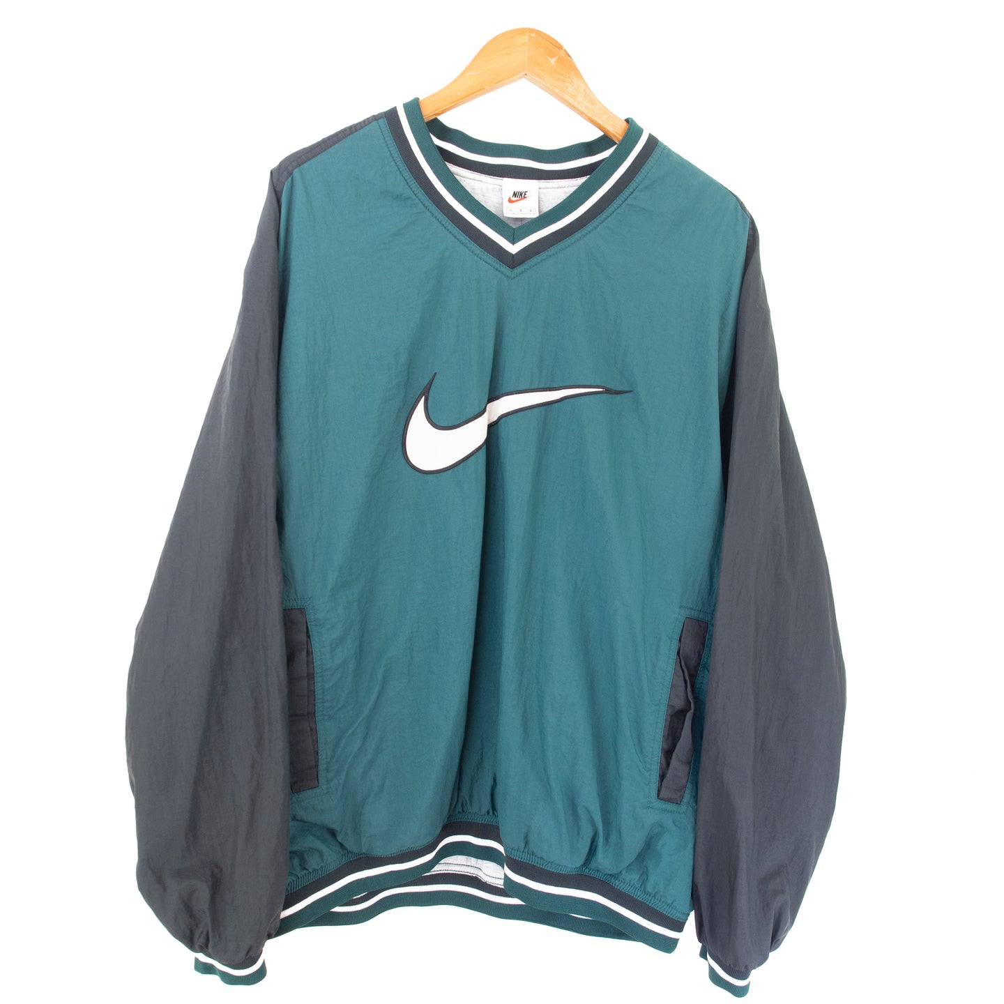 VINTAGE NIKE BIG SWOOSH PULLOVER - XL