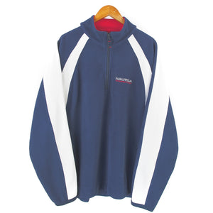 VINTAGE NAUTICA COMP FLEECE 1/4 ZIP - XL
