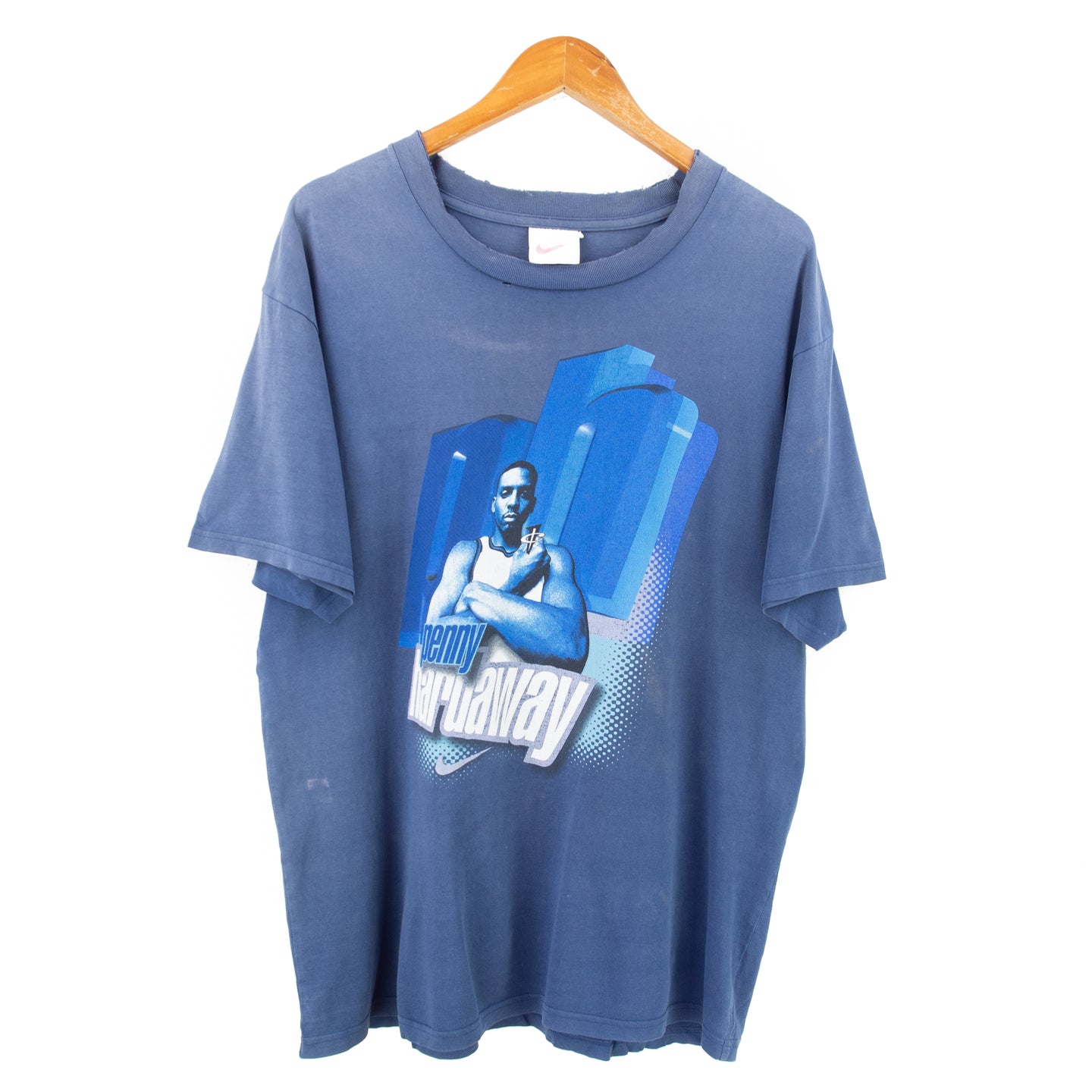 VINTAGE RARE NIKE PENNY HARDAWAY T SHIRT - L
