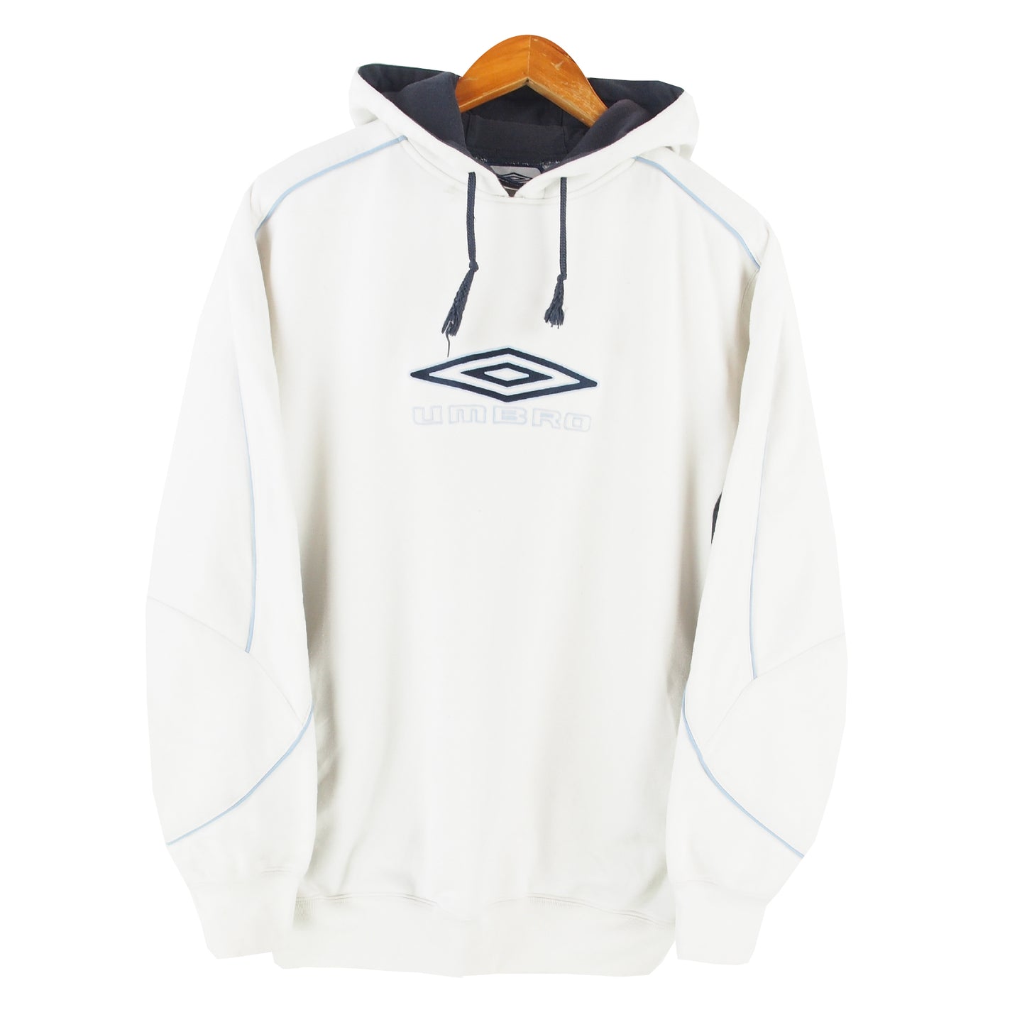VINTAGE UMBRO EMBROIDERED HOODIE - L