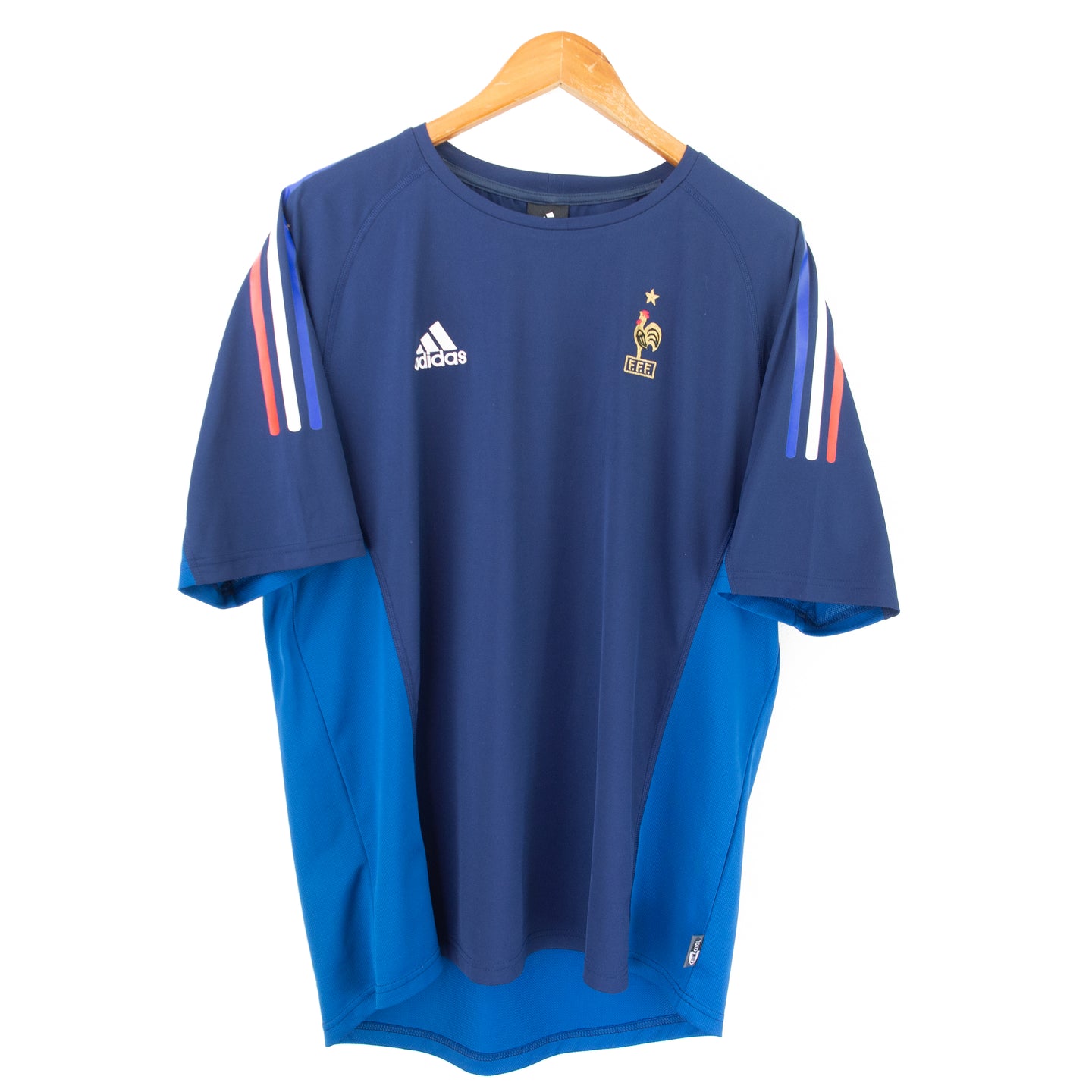 VINTAGE ADIDAS FRANCE TRAINING JERSEY - XL