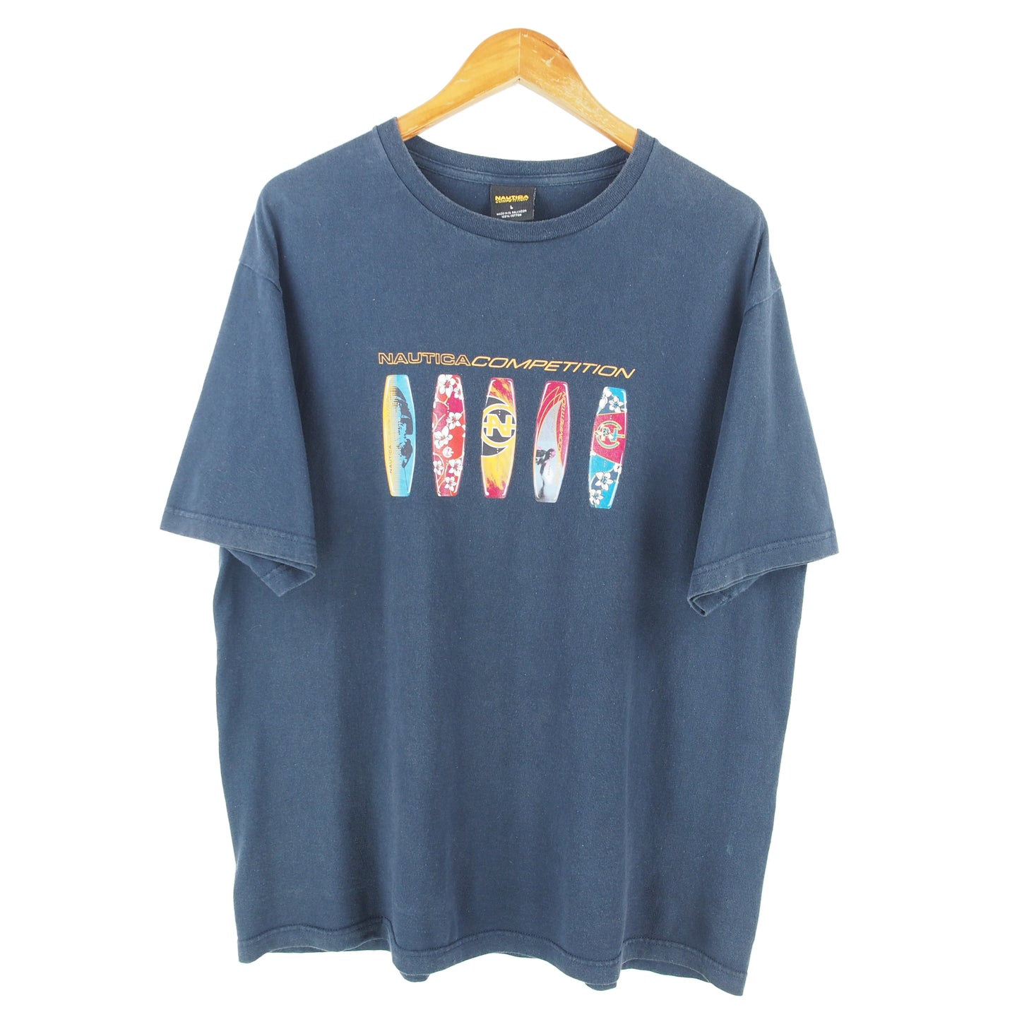 VINTAGE NAUTICA COMPETITION GRAPHIC T SHIRT - L/XL