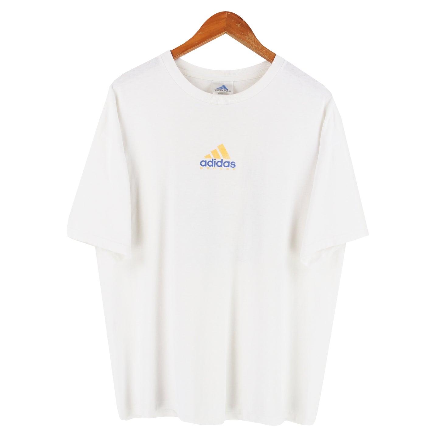 VINTAGE ADIDAS SOCCER GRAPHIC T SHIRT - XL