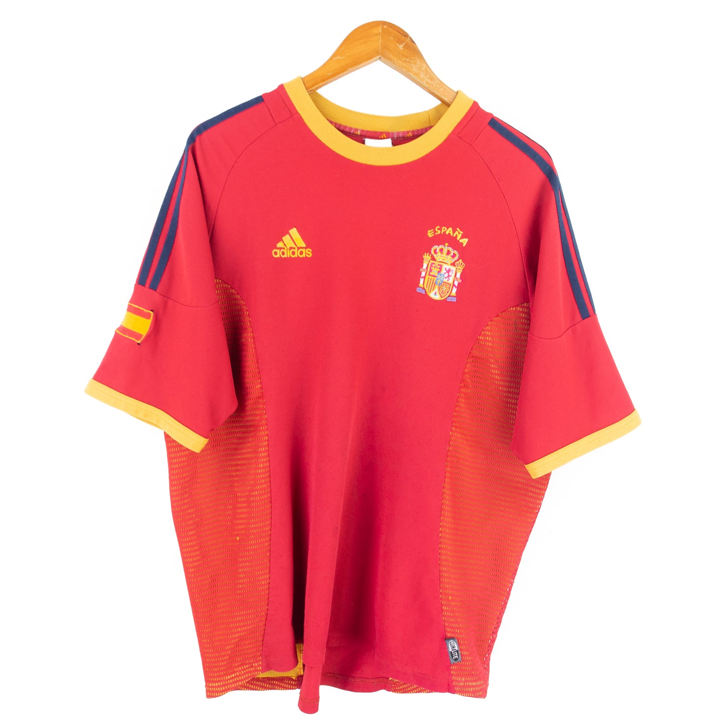 VINTAGE 2002 ADIDAS SPAIN SOCCER JERSEY - XL