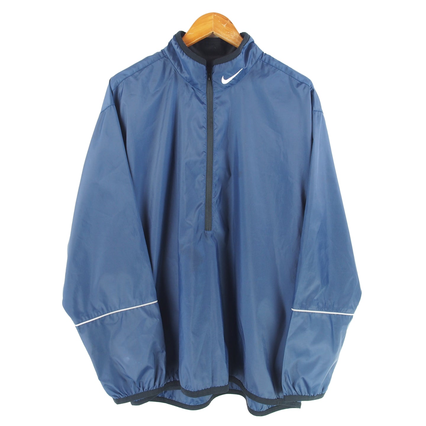 VINTAGE NIKE DOUBLE SWOOSH 1/4 WINDBREAKER - XL