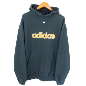 VINTAGE ADIDAS CENTRE LOGO HOODIE - XL