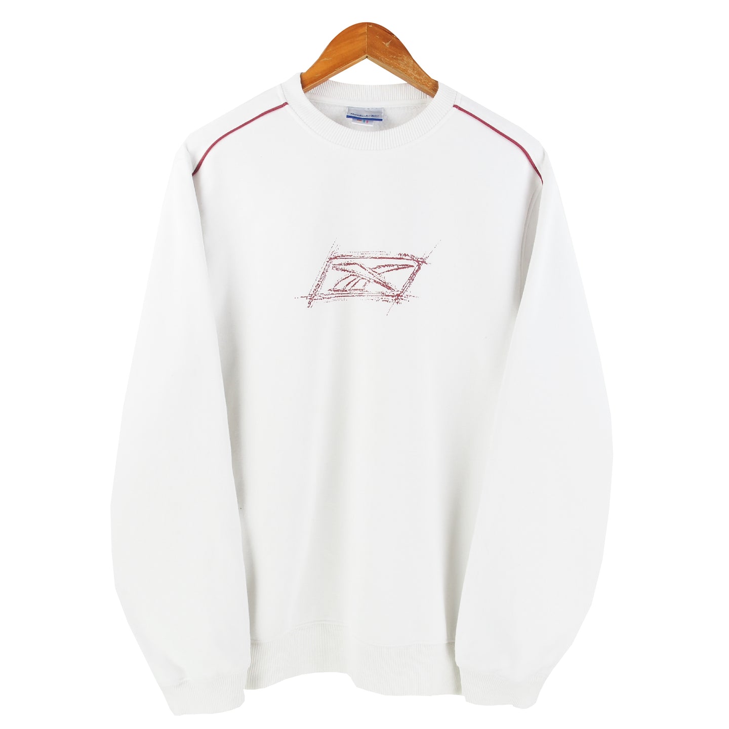 VINTAGE REEBOK SKETCH OUTLINE CREWNECK - XL