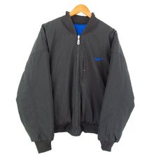 Load image into Gallery viewer, VINTAGE NIKE REVERSIBLE QUILTED BOMBER JACKET - XL
