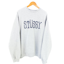 Load image into Gallery viewer, VINTAGE STUSSY EMBROIDERED CREWNECK - XL
