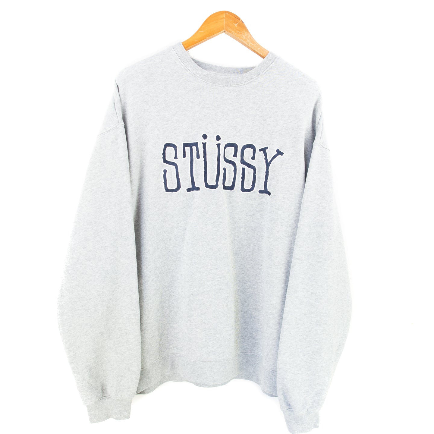 VINTAGE STUSSY EMBROIDERED CREWNECK - XL