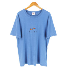 Load image into Gallery viewer, VINTAGE NIKE EMBROIDERED STRIPE T SHIRT - L
