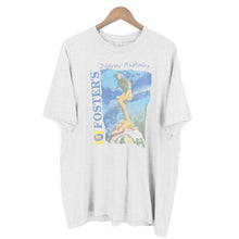 Load image into Gallery viewer, VINTAGE FOSTERS BEER SURF GRAPHIC T SHIRT - L
