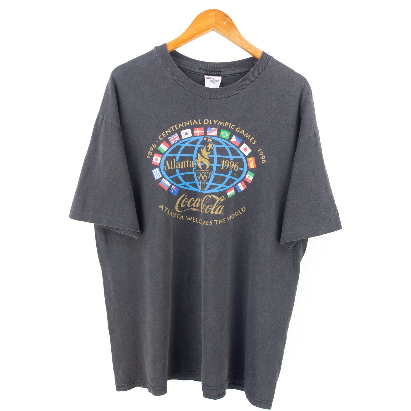 VINTAGE ATLANTA 1996 GRAPHIC T SHIRT - XL