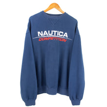 Load image into Gallery viewer, VINTAGE NAUTICA COMP EMBROIDERED CREWNECK - XL
