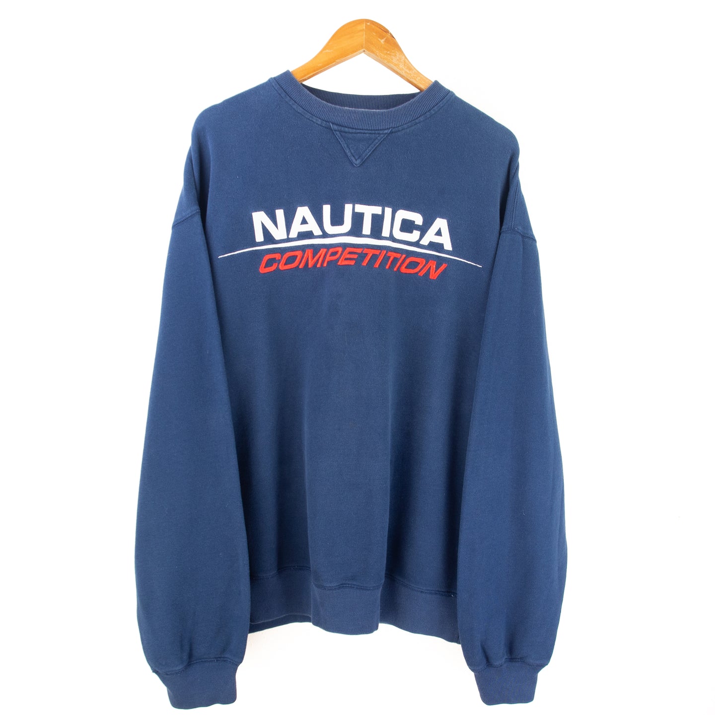 VINTAGE NAUTICA COMP EMBROIDERED CREWNECK - XL