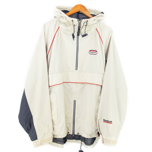 VINTAGE REEBOK TECH 1/4 LINED JACKET - XL