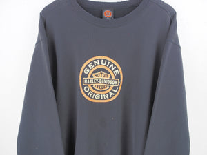 VINTAGE HARLEY DAVIDSON THRASHED CREWNECK - XL