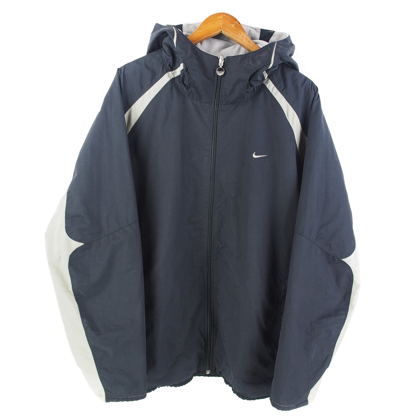 VINTAGE NIKE REVERSIBLE FLEECE JACKET - XL
