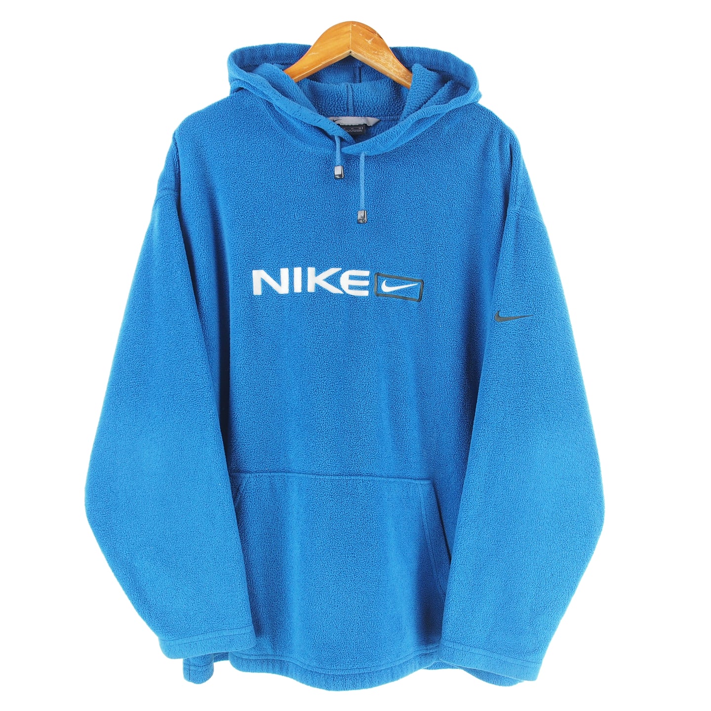 VINTAGE NIKE EMBROIDERED FLEECE HOODIE - XL