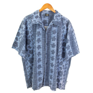 VINTAGE PIPING HOT PATTERNED SHIRT - XXL