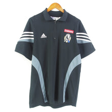 Load image into Gallery viewer, VINTAGE ADIDAS COLLINGWOOD ZIP T SHIRT - XL
