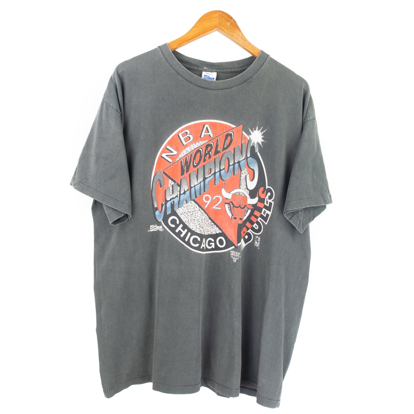 VINTAGE 1992 BULLS CHAMPIONSHIP T SHIRT - XL