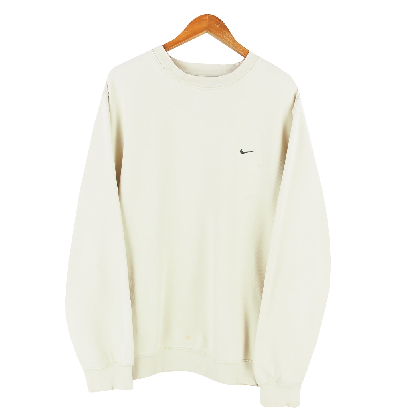 VINTAGE NIKE SWOOSH CREAM CREWNECK - XL