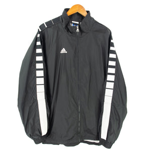 VINTAGE ADIDAS STRIPED WINDBREAKER - XL