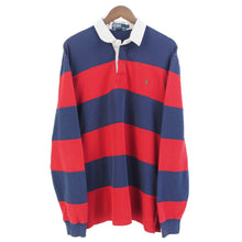 Load image into Gallery viewer, VINTAGE RALPH LAUREN STRIPED RUGBY JUMPER - L
