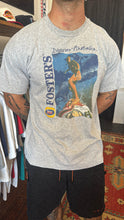 Load image into Gallery viewer, VINTAGE FOSTERS BEER SURF GRAPHIC T SHIRT - L
