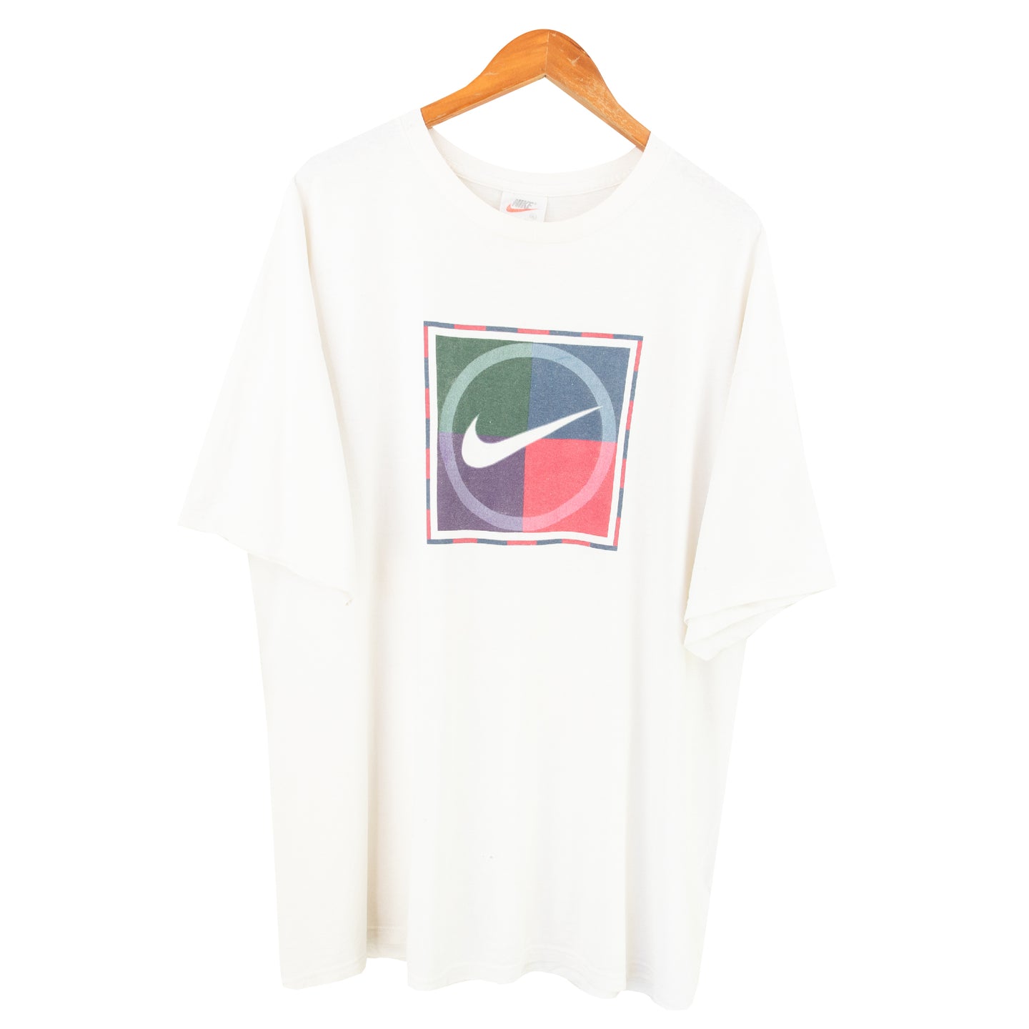 VINTAGE NIKE TENNIS COURT GRAPHIC T SHIRT - XXL