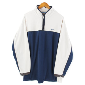 VINTAGE QUIKSILVER EMBROIDERED FLEECE 1/4 - XL