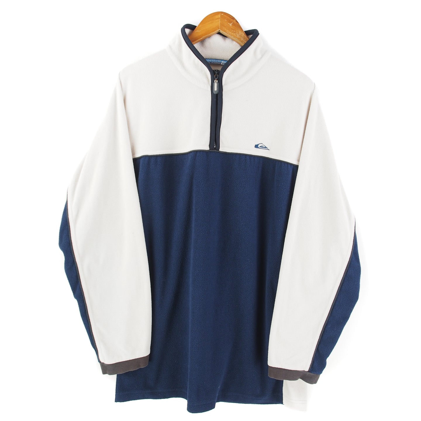 VINTAGE QUIKSILVER EMBROIDERED FLEECE 1/4 - XL