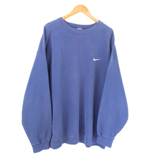 VINTAGE NIKE EMBROIDERED SWOOSH CREW - XXL