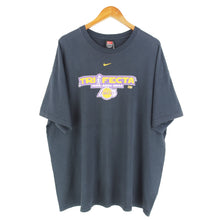 Load image into Gallery viewer, VINTAGE NIKE LAKERS TRIFECTA T SHIRT - XXL
