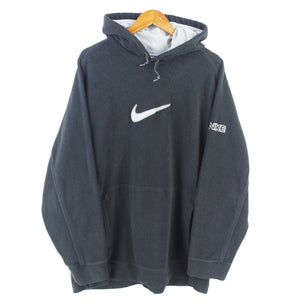 VINTAGE NIKE EMBROIDERED FLEECE HOODIE - XXL