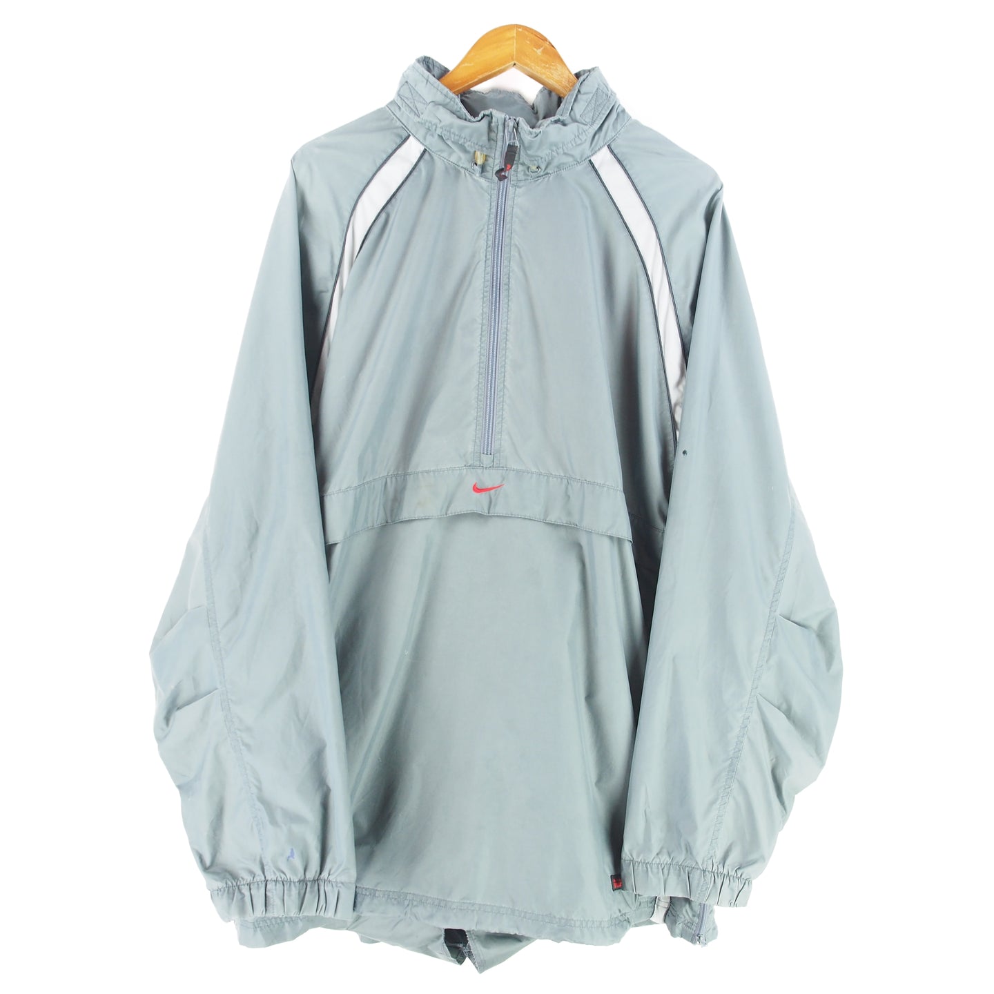 VINTAGE NIKE CENTRE SWOOSH 1/4 WINDBREAKER - XXL