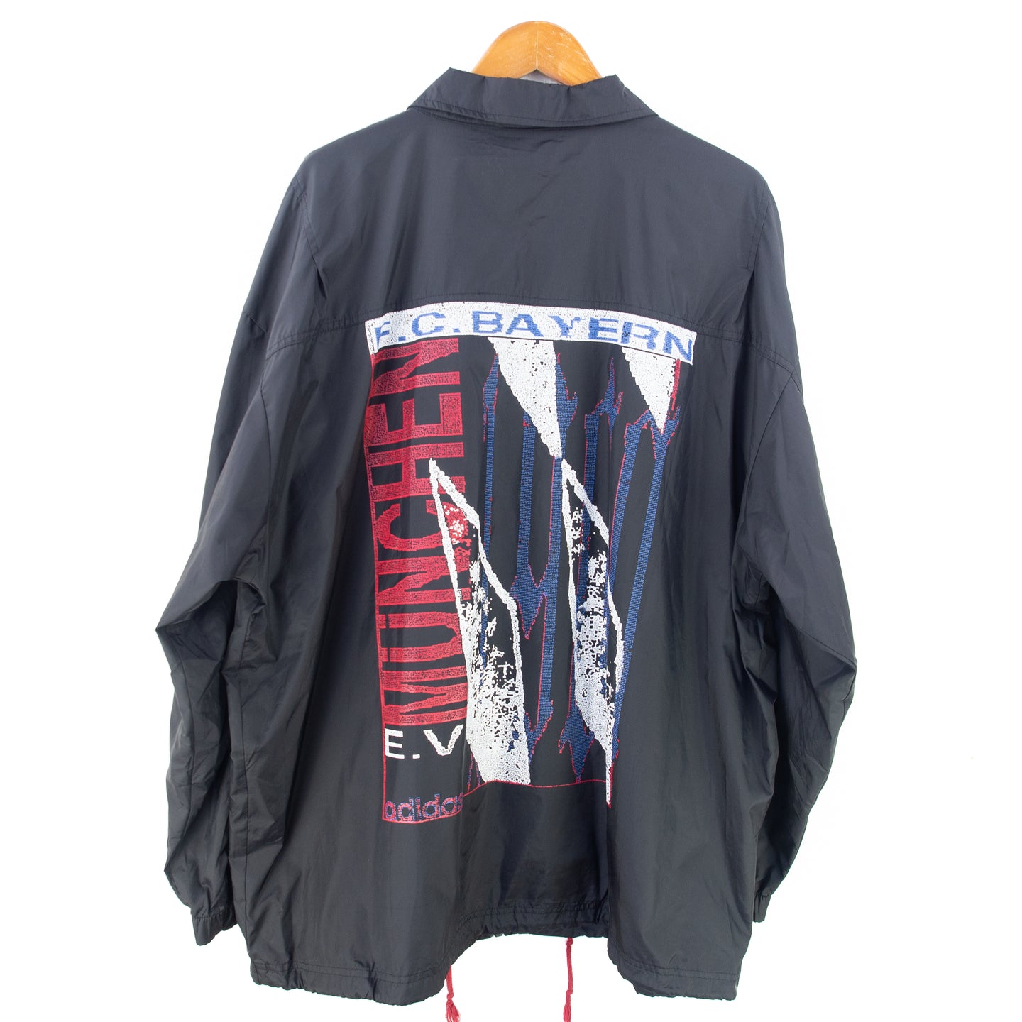 VINTAGE 1993 ADIDAS BAYERN MUNCHEN GRAPHIC WINDBREAKER - XXL