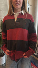 Load image into Gallery viewer, VINTAGE POLO SPORT STRIPED RUGBY JUMPER - L
