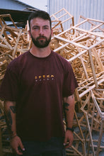 Load image into Gallery viewer, TRIAX TECHNICAL GARMENTS &quot;RIVER&quot; T SHIRT - BURGUNDY
