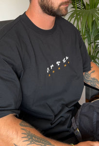 TRIAX TECHNICAL GARMENTS "RIVER' T-SHIRT - BLACK