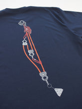 Load image into Gallery viewer, TRIAX 'BUNGEE' SYSTEM T-SHIRT - NAVY
