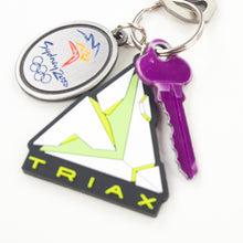 Load image into Gallery viewer, TRIAX RUBBER KEYCHAIN ACCESSORY
