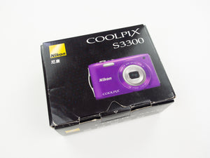 NIKON COOLPIX S3330 DIGITAL CAMERA WITH BOX