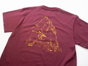 TRIAX TECHNICAL GARMENTS "RIVER" T SHIRT - BURGUNDY