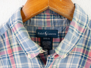 VINTAGE RALPH LAUREN BUTTON UP SHIRT - S/M